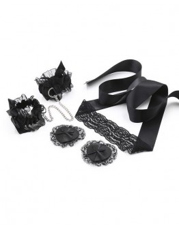                                                          【Preorder】Black Lace 3 In Set Sexy Lingeries