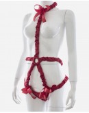                                                          【Preorder】Ribbon Halter-Neck Body-Suit Acc