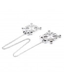                                                          【Preorder】Lucky Silvery Metal Chain 1 Pair Acc