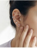                                                         【Preorder】Stainless Steel Wellness Ear Stickers Love Cross