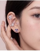                                                          【Preorder】Stainless Steel Wellness Ear Stickers Ribbon Heart