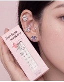                                                          【Preorder】Stainless Steel Wellness Ear Stickers Ribbon Heart