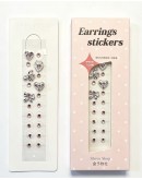                                                          【Preorder】Stainless Steel Wellness Ear Stickers Ribbon Heart