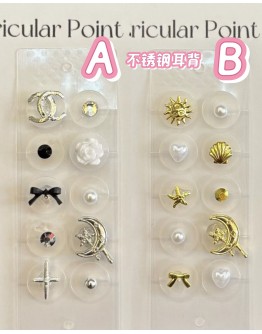                                                          【Preorder】Stainless Steel Wellness Ear Stickers Fashion Mini