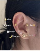                                                          【Preorder】Stainless Steel Wellness Ear Stickers Fashion Mini