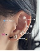                                                          【Preorder】Stainless Steel Wellness Ear Stickers Fashion Mini