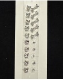                                                          【Preorder】Stainless Steel Wellness Ear Stickers Rhinestone Butterfly