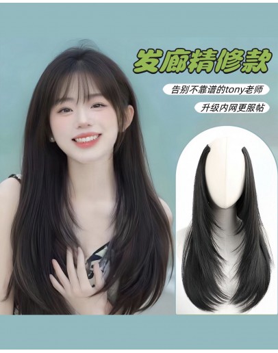                                                          【Preorder】Free Shipping 50cm Natural Layered Clips Wig