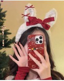                                                          【Preorder】Velvet Christmas Kitty Style Hairband