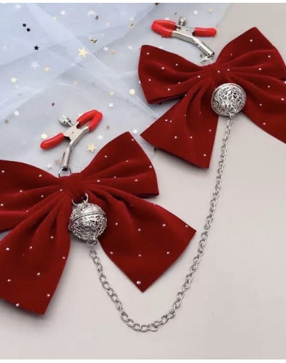                                                          【Preorder】Christmas Style Velvet Ribbon Chain