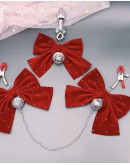                                                          【Preorder】Christmas Style Velvet Ribbon Chain