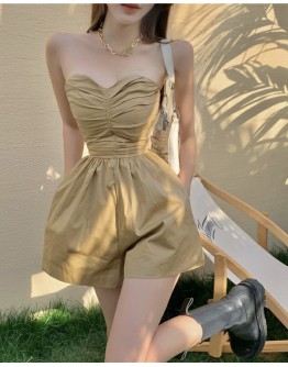   FREE SHIPPING STRAPLESS JUMPSUIT