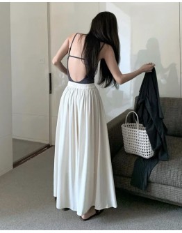           FREE SHIPPING BACKLESS VEST / LONG-SLEEVED TOPS / MAXI PANTS