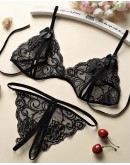        【READY STOCK】FREE SHIPPING LACE BRA WITH T-BACK SET