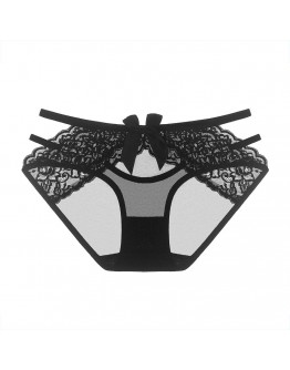                                                                【READY STOCK】Layered Ribbon Lace Sexy Lingeries Panties