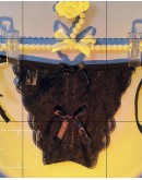                                                          【Preorder】40kg-60kg Open Lace-Up Sexy Lingerie Cheeky