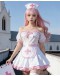                                                          【Preorder】Cos Nurse White Pink Dress Set