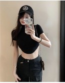                                                          【Preorder】35kg-55kg Turtleneck Short Tops