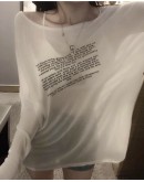                                                          【Preorder】40kg-55kg Loose Long-Sleeved Thin Tops