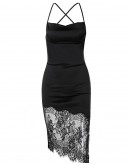                                                          【Preorder】40kg-60kg Backless Polyester Lace Dress 