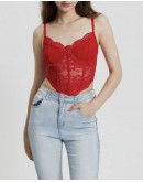                                                          【Preorder】40kg-65kg Underwire Pads Lace Tops