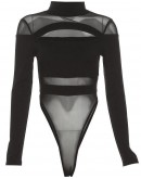                                                          【Preorder】40kg-60kg Halter-Neck Long-Sleeved Body-Suit