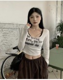                                                          【Preorder】40kg-55kg U-Knee Short Long-Sleeved Tops