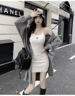          Free Shipping Camisole Dress / Knitted Coat
