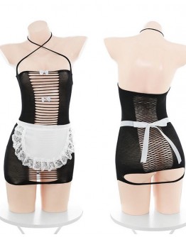                                                          【Preorder】40kg-65kg Apron Easy-Tear Erotic Lingerie Set