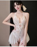                                                          【Preorder】40kg-60kg Body-Suit Backless Ribbon Homewear