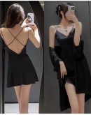                                                          【Preorder】适合裸睡Thin Ice Silk 40kg-65kg Backless Dress/ Kimono