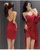                                                          【Preorder】适合裸睡Thin Ice Silk 40kg-65kg Backless Dress/ Kimono