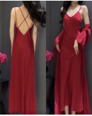                                                          【Preorder】适合裸睡Thin Ice Silk 40kg-65kg Backless Dress/ Kimono