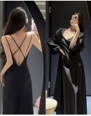                                                          【Preorder】适合裸睡Thin Ice Silk 40kg-65kg Backless Dress/ Kimono