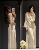                                                          【Preorder】适合裸睡Thin Ice Silk 40kg-65kg Backless Dress/ Kimono