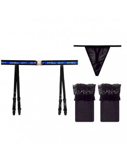                                                          【Preorder】40kg-60kg Faux Pearl High-Waist Stocking+ T-Back