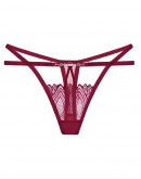                                                          【Preorder】40kg-60kg Rhinestone Cut-out Lace T-Back