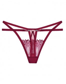                                                          【Preorder】40kg-60kg Rhinestone Cut-out Lace T-Back