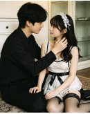                                                          【READY STOCK】40kg-55kg Maid Thin White Lace Backless Dress+T-Back