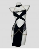                                                          【Preorder】40kg-55kg Chain Lace Dress+T-Back