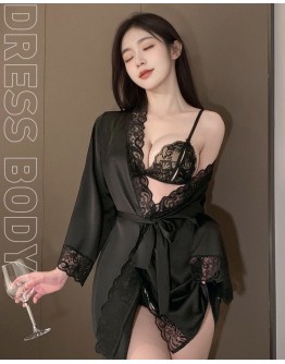                                                         【Preorder】40kg-55kg Silk Lace Grenadine Kimono+Bikini