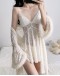                                                          【Preorder】40kg-65kg Velvet Thin Lace Home Dress /Outwear