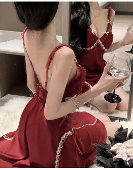                                                          【Preorder】40kg-65kg Silk Lace Home Dress/ Outwear