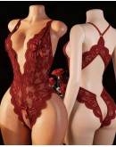                                                          【Preorder】40kg-70kg Thin Lace Backless Body-Suit
