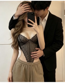                                                          【Preorder】40kg-60kg Thin Body-Suit Sexy Lingeries