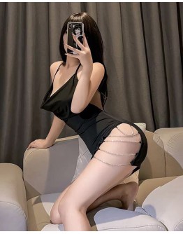                                                          【READY STOCK】40kg-60kg Chain Polyester Home Dress+T-Back
