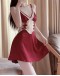                                                          【Preorder】40kg-90kg Ribbon Ice Silk Backless HomeDress+T-Back