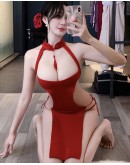                                                         【Preorder】40kg-65kg Cheongsam Backless Dress+ T-Back