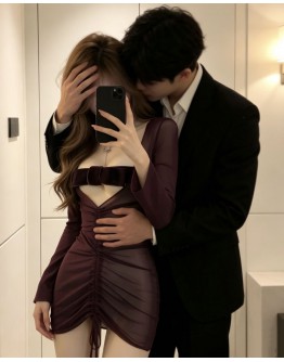                                                          【Preorder】40kg-55kg Ribbon Night Dress+ T-Back