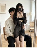                                                          【Preorder】40kg-55kg Ribbon Night Dress+ T-Back